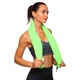 Полотенце из микрофибры для спорта и путешествий TRAVEL TOWEL My Fit T-SQT 60 см x 120 см салатовое - изображение 3