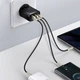 Сетевой адаптер Baseus Compact Quick Charger (2USB+Type-C) 30W 3A QC3.0+PD3.0, чёрный - изображение 2