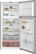Холодильник с верхней морозильной камерой Beko 187x83.2х76.2, 465л, 165л, 2двери, A++, SN-T, нержавеющая сталь (RDNE700E40XP) - изображение 3