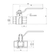 Кран шаровой SD Forte 1/2" ВР для воды (ручка) SF600W15 - изображение 2