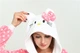 Пижама кигуруми Jamboo Китти Hello Kitty в горошек L (165-175 см) - изображение 4