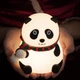 Силіконовий нічник світильник дитячий 3DTOYSLAMP Панда із шарфом новорічний - зображення 1