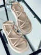 Босоніжки жіночі ShoesBand Бежеві натуральні шкіряні на світлій товстій підошві 36 (22 см) (S85411-1) - зображення 7