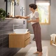 Cмеситель для умывальника с высоким изливом HANSGROHE Rebris E хром латунь с донным клапаном 72581000 - изображение 4