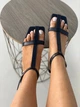 Босоніжки жіночі ShoesBand Чорні натуральні шкіряні на підборах 39 (25,5 см) (S89001-2) - зображення 9