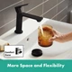 Cмеситель для умывальника однорычажный HANSGROHE Rebris E черный латунь с донным клапаном 72557670 - изображение 5