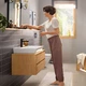Cмеситель для умывальника однорычажный HANSGROHE Rebris E черный латунь с донным клапаном 72557670 - изображение 7