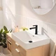 Змішувач для умивальника одноважільний HANSGROHE Rebris S чорний латунь з донним клапаном 72517670 - зображення 6