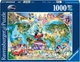 Пазл Ravensburger Disney Mapa Герої Дісней Карта - 1000 шт. (15785) - зображення 1
