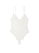 Боді з мереживом Coconut White Victoria's Secret XS Білий (26425078) - зображення 3