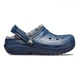 Детские сабо с мехом CROCS CLASSIC LINED CLOG T 25 Синий/серый 207009 - изображение 4