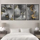 Модульна картина Холстович Luxury Golden Abstract 150х60 см. Мармурова картина з абстракцією для вітальні, спальні, кухні, офісу, інтер'єру - зображення 1