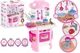 Детская Кухня 6696 Игровой набор, подсветка, звук, пар, 29 аксесуарів, "Technok Toys", в коробці - изображение 4