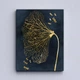 Модульная картина Холстович Modern Blue & Gold Butterfly 90х40 см. Картина с бабочками в гостиную, спальню, кухню, офис, интерьерная - изображение 6