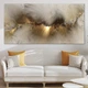 Картина Холстович Grey Yellow Cloud 50х100 см. Картина для офісу, вітальні, кухні, спальні, інтер'єру - зображення 4