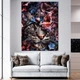 Картина Холстович Vild cat flowers 30x40 см. Интерьерная картина для офиса, гостиной, спальни, кухни - изображение 1