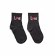 Носки с принтом Love короткие черные бесшовные ORGANIC cotton JILL ANTONY 38-40 арт. 31007 - изображение 1