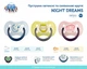 Пустышка латексная Canpol Babies Night Dreams круглая 0-6 мес Зеленая (22/642 Зелений) - изображение 4
