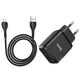 Сетевое зарядное устройство для телефона + кабель Lightning Apple HOCO N7 |2USB 2.1A| Черный - изображение 2