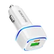 Автомобільний зарядний пристрій BOROFONE BZ14A Mercury PD20W+QC3.0 White (6931474740014) - изображение 2