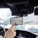 Автомобільний тримач Borofone Rearview mirror BH49 black - изображение 3