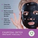 Тканевая маска для лица с углем и гиалуровой кислотой XBC Black Tissue Charcoal Detox Facial Face Mask 28мл - изображение 3