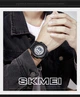 Мужские наручные часы Skmei 1506 Черные (Белый экран) - изображение 5
