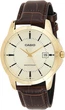 Женские часы Casio LTP-V004GL-9AUDF Практичные Золотистые с коричневым - изображение 2