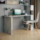 Компьютерный стол СТК-05 с полками Ш 1416 / В 1226 / Г 600 мм в цвете Бетон, Nikoshop - изображение 1