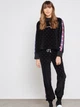 Bluza damska bez kaptura welurowa Champion 111047-KL001 XS Czarna (8052785222001) - obraz 3