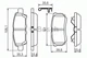 Колодка тормозов. диск. MITSUBISHI LANCER задн. (выр-во Bosch) Bosch (0986494502) - изображение 1