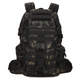 Рюкзак тактический военный штурмовой Protector plus S459 50л с системой Molle black camouflage - изображение 2