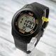 Кварцевые Мужские часы Q&Q M184J803Y Черные с желтым - изображение 1