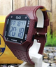 Мужские кварцевые часы Q&Q M158J008Y Вишневые - изображение 1