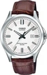 Наручные часы Casio MTS-100L-7AVDF Белые/ серебристые с коричневым современные - изображение 2