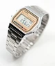 Наручные прочные часы Casio A158WEA-9EF Светло-желтые с серебристым - изображение 1