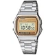 Наручные прочные часы Casio A158WEA-9EF Светло-желтые с серебристым - изображение 2