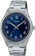 Наручний годинник Casio MTP-V005D-2B4UDF Сталевий з синім в мінімалістичному дизайні - зображення 2