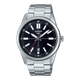 Наручные часы Casio MTP-VD02D-1E UDF современные Черные с серебристым/стальным - изображение 1