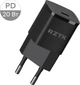 Зарядний пристрій RZTK Charger PD 20W Type-C Black - зображення 1