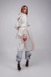 Плащ тренч дизайнерський дощовик Parasol’ka L Ivory White – водонепроникний плащ для подорожей, міста та туризму - зображення 2