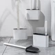 Йоржик з силіконовою щіткою клейкий настінний MBM HOME MH-69 GRAY сірий - зображення 3