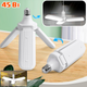 Світлодіодна складана лампа в патрон Е27 із трьома лопатями Z-Light LED bulb 45W розкладний світильник - зображення 1