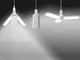 Світлодіодна складана лампа в патрон Е27 із трьома лопатями Z-Light LED bulb 45W розкладний світильник комплект 5 шт. - зображення 7