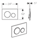 Клавиша смыва Geberit Sigma20 белый/хром 115.882.KJ.1 - изображение 2