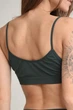 Tоп бесшовный женский на тонких бретелях Giulia Brassiere Khaki L/XL Зеленый - изображение 3