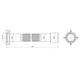 Гофра для сифона з накидною гайкою 1 1/2" L 320-650мм Lidz WHI6001G00200 - изображение 2