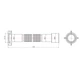 Гофра для сифона з накидною гайкою 1 1/2" L 45-112см Lidz WHI6001G00201 - изображение 2