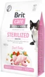Сухой корм для стерилизованных котов с чувствительным пищеварением Brit Care Cat GF Sterilized Sensitive с кроликом 2 кг - изображение 1