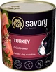 Влажный корм Savory для взрослых собак с индейкой 800 г - изображение 1